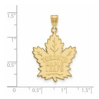 14K žuto zlato NHL logoart Toronto Maple Leafs XL privjesak