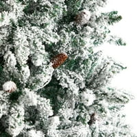 Gotovo prirodni Livingston Clear Prelit vodio bijelo jato boro božićno drvce, 8 '