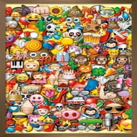 Emoji - puno znakova plakata za kolaž, 22.375 34