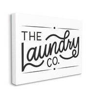 Stupell Industries Laundry Co. Bold Cursive Typography znak, 36, dizajn Jalynn Heerdt