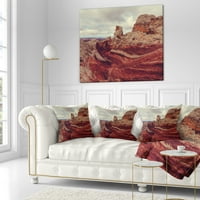 Dizajnirati prekrasan pogled na vertilion litice - pejzažni tiskani jastuk za bacanje - 16x16
