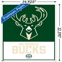 Milwaukee Bucks - Poster zida logotipa, 14.725 22.375