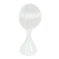 Jedinstvene ponude perike za ljudsku kosu za žensku damu 12 Bijele perike s kapom od perika