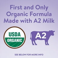 Similac organski baby formula bez praha bez GMO-a, FL OZ kanister, s mlijekom i željezom