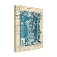 Zaštitni znak likovne umjetnosti 'Vintage Stamp I' Canvas Art by Vision Studio