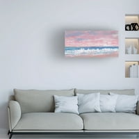 Tim Otoole 'Obalni ružičasti horizon II' platno umjetnost