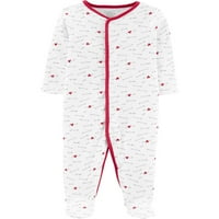 Mala planeta Carterovog dječaka ili djevojčice unise Interlock Cotton Snap Up Sleep 'n Play pidžama