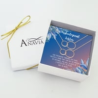 Anavia Unbiološka sestrinska poklon nakit, ogrlica za sestrinske sestre, poklon za najboljeg prijatelja sestre,