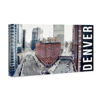 Gradovi Avenue Avenue i Skylines zidno umjetničko platno tiskati 'Denver krajolik' gradovi u Sjedinjenim Državama