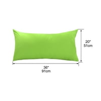 Jedinstvene ponude 300TC pamučne čvrste jastuke zeleno 20 36