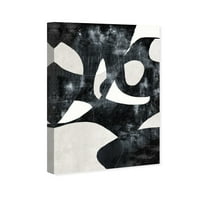 Wynwood Studio Abstract Wall Art Canvas ispisuje geometrijsko - crno, bijelo