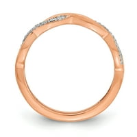 18K dijamantni prsten od ružičastog zlata koji se može sklopiti