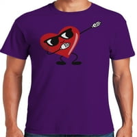 Grafička Amerika Valentinovo odmor u Dabbing Heart Men's Grafička majica