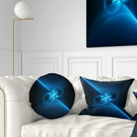 DesignTart 12 20 Plavi poliesterski jastuk za bacanje