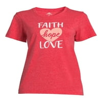 Način proslave Ženske majice s prikazom vjere, nade i ljubavi