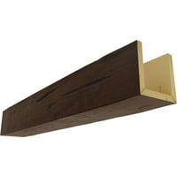 10 W 12 h 24'l 3-strana ručna ručna rešetka Laburathane Fau Wood Strop greda, Premium Hickory