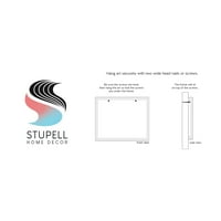 Stupell Industries Ugodne vibracije uzorka kave Šalica za kavu jesenski lišće Grafičke umjetnosti bijela uokvirena