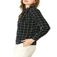 Jedinstvene ponude ženskog krava za vrat bluze uredske radne strane Provjera košulje vrhova