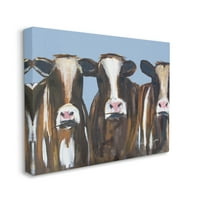 Serija portreta krava s farme goveda u Mumbaiju, 30 životinja s mekim rubovima, dizajn Mellisa Lions
