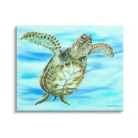 Živahna podvodna kornjača za divlje životinje i insekti za slikanje galerije omotana platna za tisak zidne umjetnosti