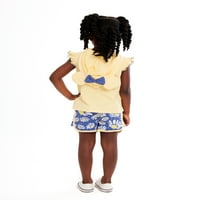 Minnie Mouse Toddler Girl Cosplay Graphic Hoodie i kratke hlače, 2-komad, veličine 2T-5T
