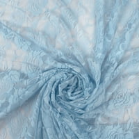 Rim Tekstil najlonsko tkanina od čipke s dizajnom ruža - Plava beba