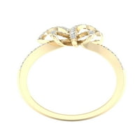 Imperial 1 6CT TDW Diamond 10k Žuti zlatni čvor prsten