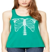 Ženska majica bez rukava s grafičkim printom u donjem dijelu leđa