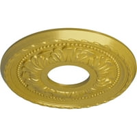 Stolarija od 9 do 8 do 5 8 do 7 8do 8do ručno oslikanog stropnog medaljona u zasićenom zlatu