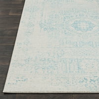 Umjetnički tkalci lukaju prostirnu tepih, lagana teal, 6'7 9 '