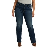 Silver Jeans Co. Plus veličina Infinite Fit High RISE BOOTCUT Traperice veličine struka 1x-3x
