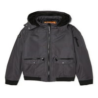 Balistička jakna od dječaka urbane republike s zip off hood & fau sherpa oblogom, veličine 4-18