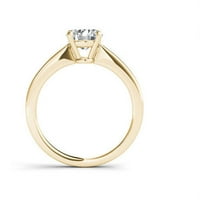 Carat T.W. Dijamantni pasijans 14KT zaručnički prsten od žutog zlata