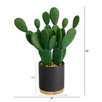 Gotovo prirodno 10 Cactus sočna umjetna biljka u plantaži, zelena