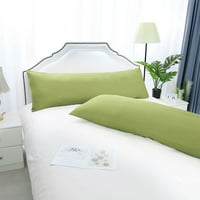 Jedinstvene ponude Mikrofiber čvrste jastuke dugih tijela, zelena 20 72