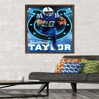 Indianapolis Colts - plakat Jonathan Taylor Wall, 22.375 34 uokviren