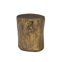 Braun rustikalni pamp naglasak bočni stol, starinski zlato