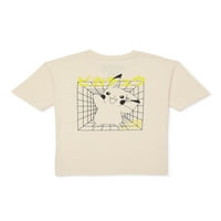 Pokemon Boys Pikachu Graphic & Stripe majica, 2-pack, veličine 4-18