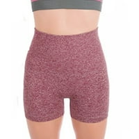 Udobne žene fitnes trčanje joga kratkih hlača Sportske mini kratke hlače - Veliki H. Burgundija