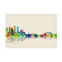 Marlene Watson 'Sydney NSW Skyline 1' Canvas Art