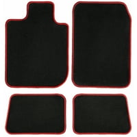 Chevrolet Silverado Black s crvenim ivicama za tepih prostirke podne prostirke, prilagođeni prikladni za 2015.,