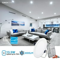 Dimmabil Ultra-tanki LED udubljeno svjetlo s raskrižjem BO za kuhinju, dnevni boravak, 2700k 3000k 3500k 4000k 5000k