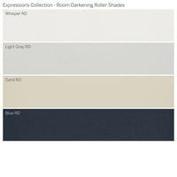 Kolekcija prilagođenih izraza, bežična soba za potamnjenje valjka, svijetlo siva, 5 8 Širina 48 Duljina