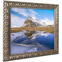 Zaštitni znak likovna umjetnost 'Glacijalno ogledalo' platno umjetnost Michaela Blanchette Photography, zlatni ukrašeni
