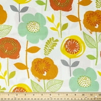 Waverly Inspirations Cotton 44 Bloom narančaste boje šiva tkanina za vijak