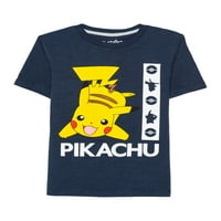 Pokemon Boys 4- Pikachu s prijateljima Grafička majica, 2-pack