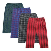Prave osnovne muške hlače za spavanje muškaraca Microfleece, veličine S-3xl, muške pidžame