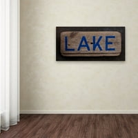 Potpis likovne umjetnosti znak jezera na platnu Nicole Dietz
