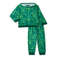 Pidžama s kapuljačom Minecraft dječaka, komad, veličine 4-16