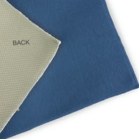 2 ' 3 ' Tamno kobaltno plavi cvjetni Print proljetni šenilni tepih u zatvorenom i na otvorenom